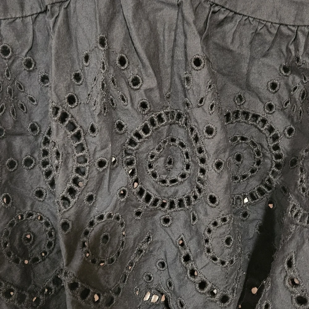 Gap Peplum Eyelet Top Blouse Sleeveless Size M - Picture 5 of 8